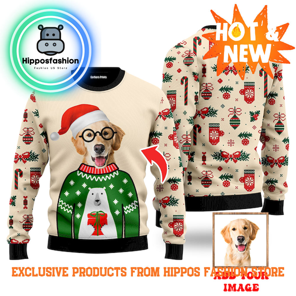 Dog Custom Photo Christmas Custom Christmas Sweater