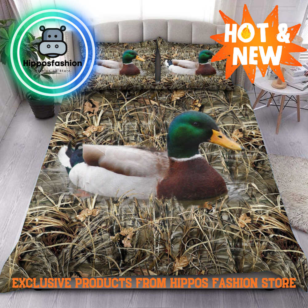 Duck Hunting All Over Printed Bedding Set