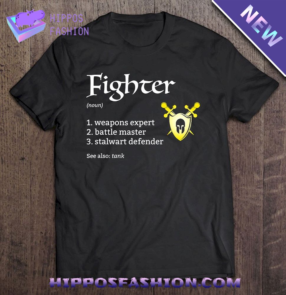 Dungeons And Rpg Dragons Fighter Class Shirt