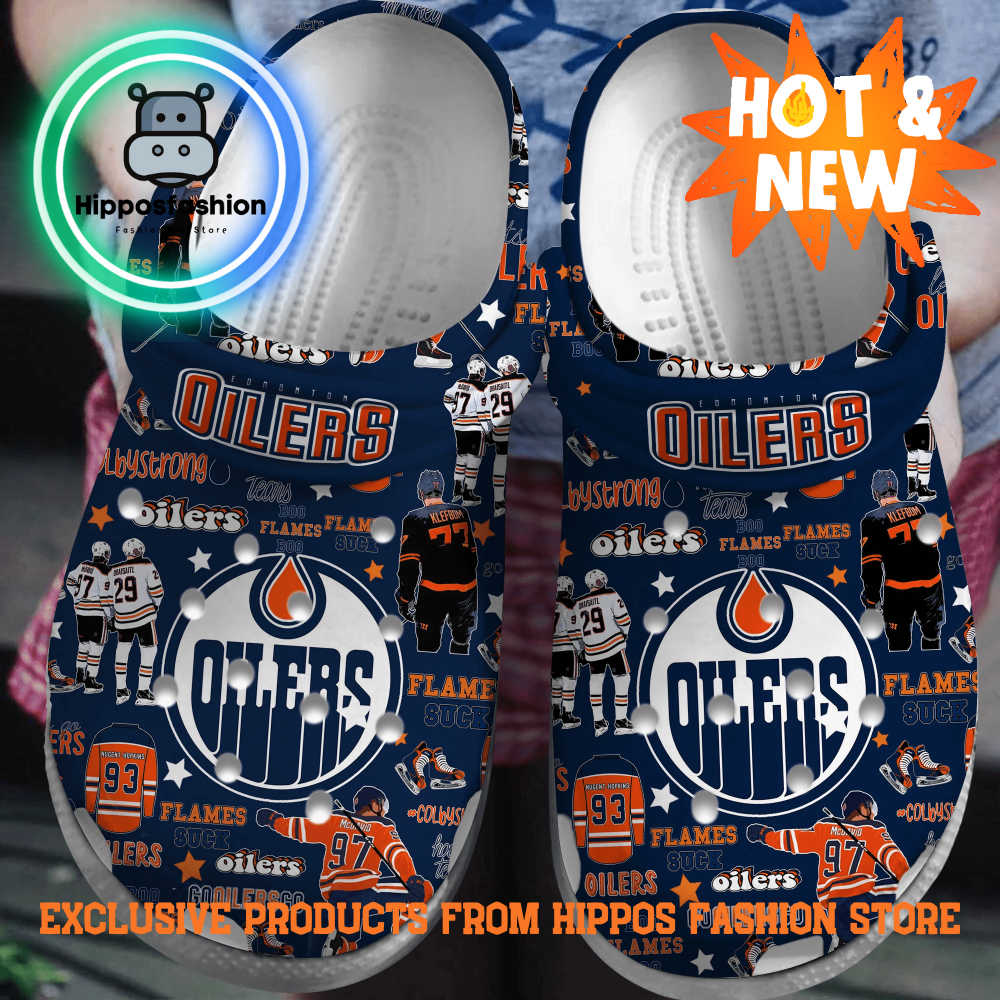 Edmonton Oilers NHL Sport Personalized Crocs Shoes