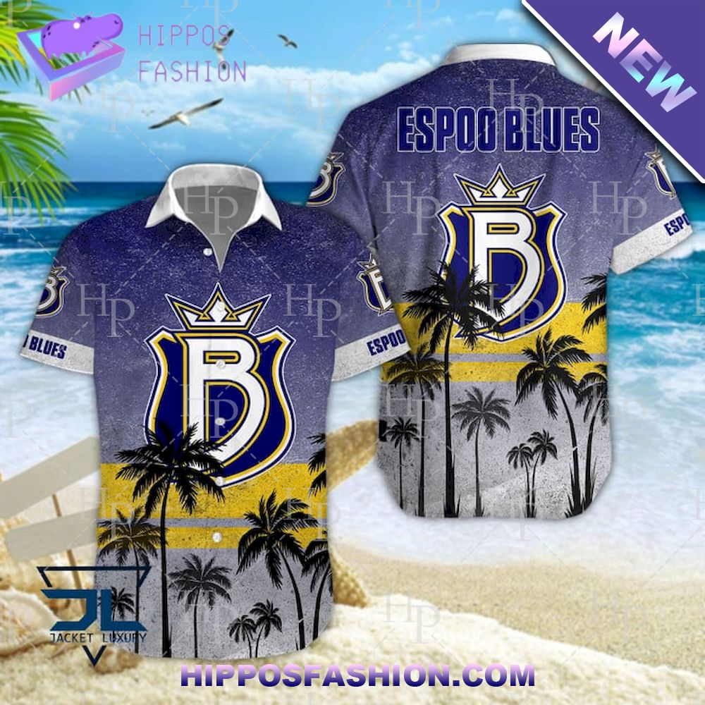 Espoo Blues Hockey Hawaiian Shirt