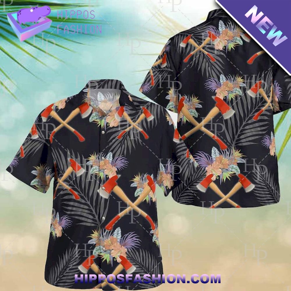 Firefighter Custom Summer Vibes Hawaiian Shirt