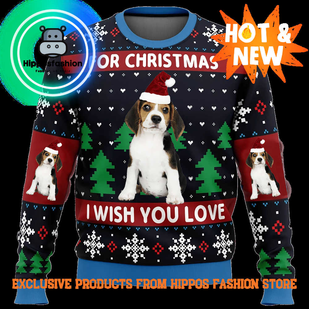 For Christmas I Wish You Custom Ugly Christmas Sweater IUvvR.jpg