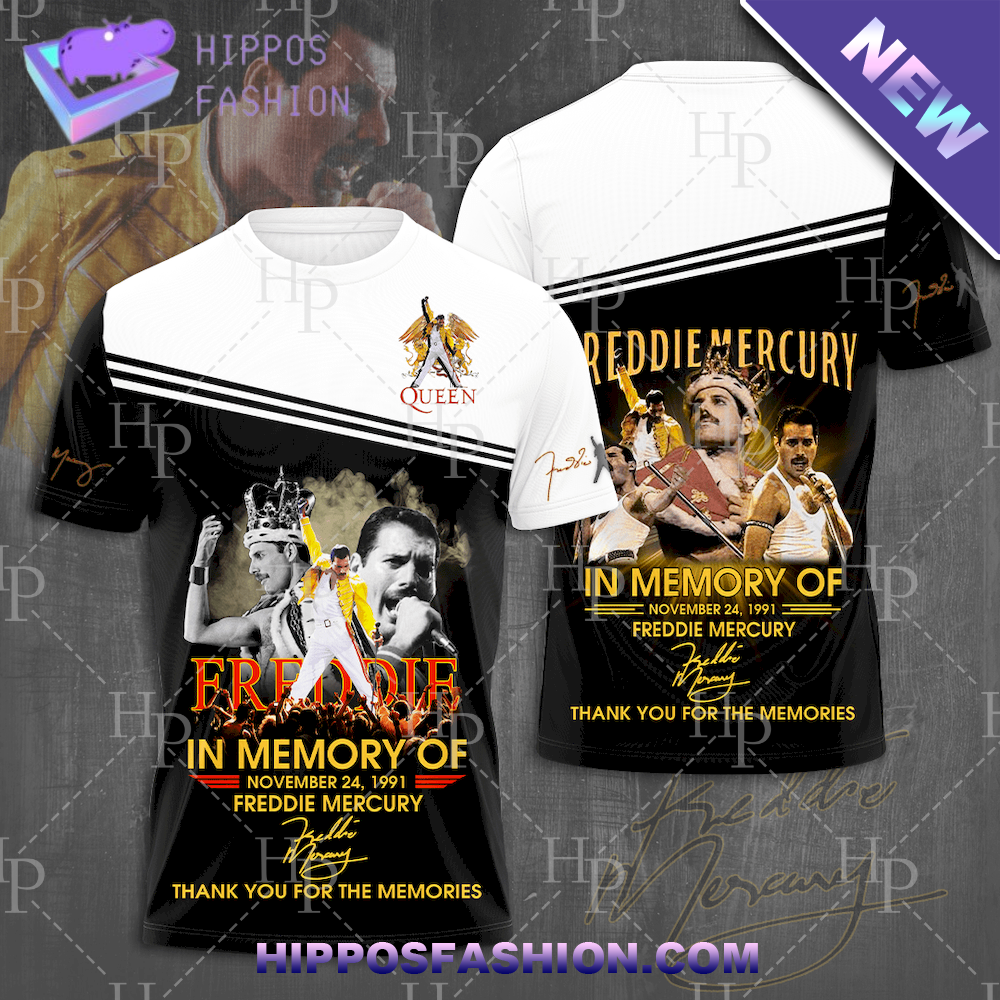 Freddie Mercury In Memory Of Tshirt