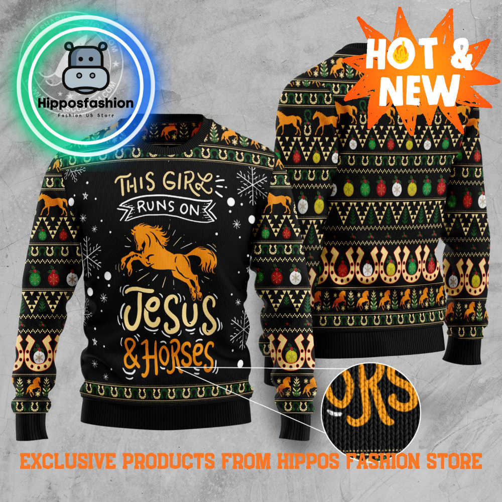 Girls Run On Jesus And Horses Ugly Christmas Sweater zmLAO.jpg