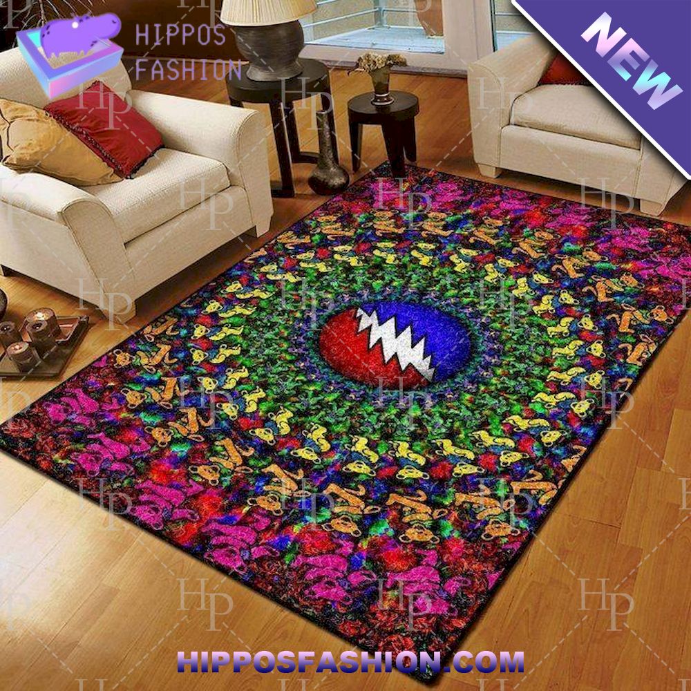 Grateful Dead Bears Colorful Special Rug Carpet