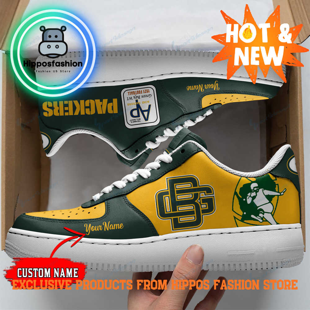 Green Bay Packers Logo Personalized Air Force Sneakers AeuC.jpg