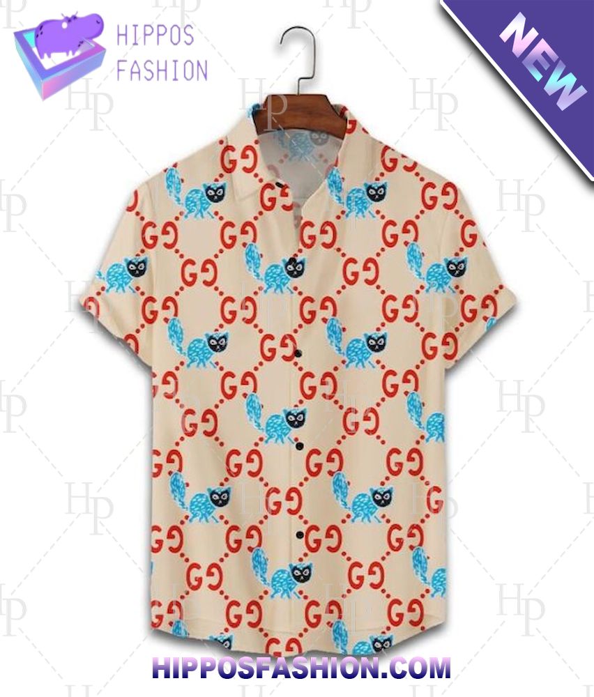 Gucci Animal Print Hawaiian Shirt And Shorts