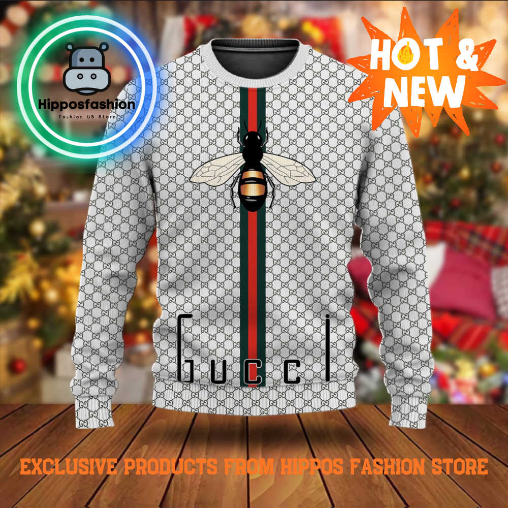 Gucci Bee Line Brand Luxury Ugly Christmas Sweater gKymi.jpg