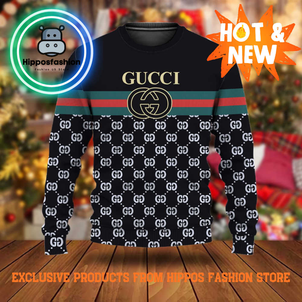 Gucci Black Logo Brand Luxury Ugly Christmas Sweater rnnl.jpg