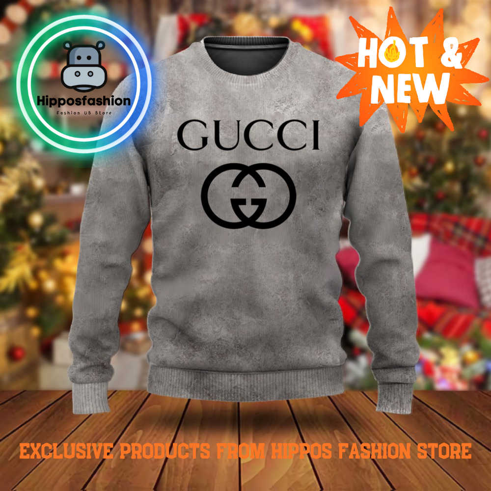 Gucci Gray Brand Luxury Ugly Christmas Sweater dDxo.jpg