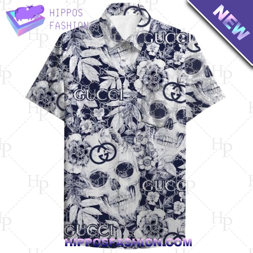 Gucci Smoky Skull Hawaiian Shirt And Shorts