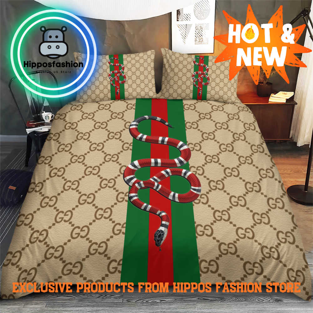 Gucci Snake Luxury Brand Bedding Set Home Decor zCZ.jpg