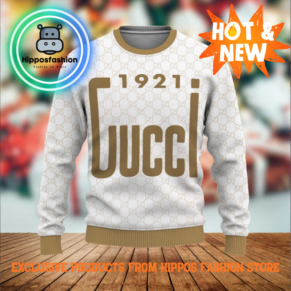 Gucci White Luxury Brand Ugly Christmas Sweater vIA.jpg