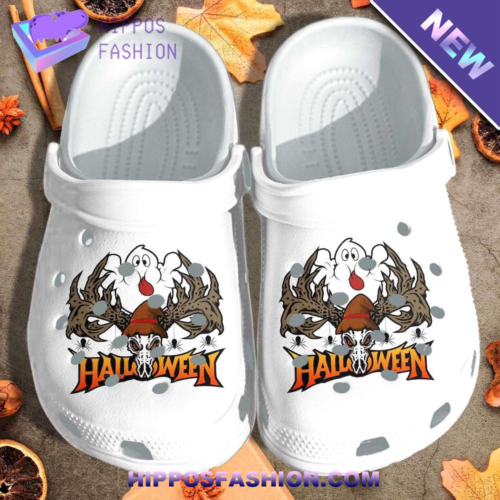 Halloween Cute Ghost With Classic Personalized Crocs Clog Shoes