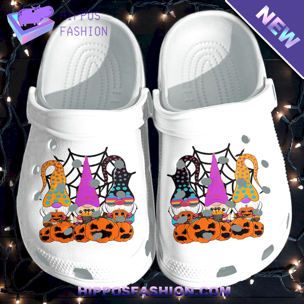 Halloween Gnomies And Pumpkins Personalized Crocs Clog Shoes