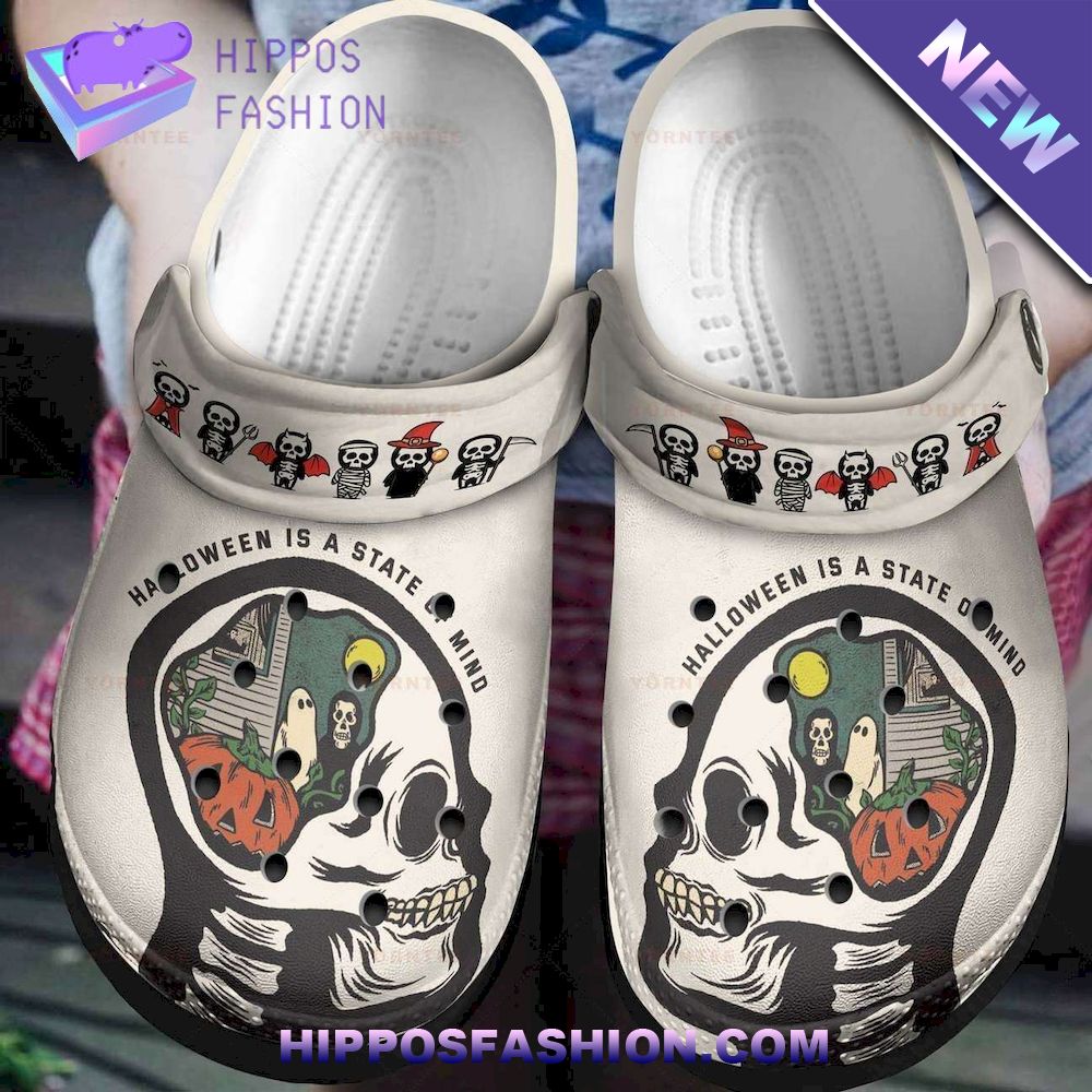 Halloween Is A State Of Mind Personalized Crocs Clog Shoes