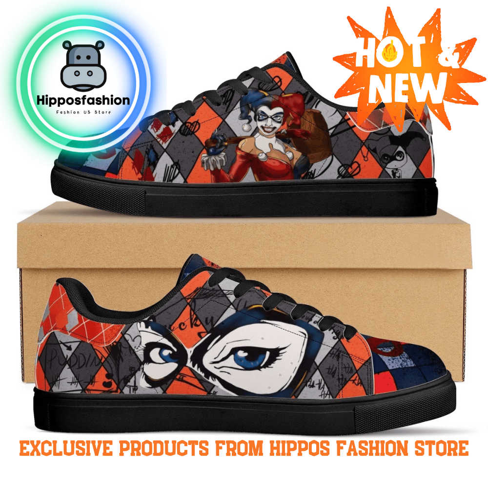 Harley Quinn Pattern Stan Smith Shoes KlQWV.jpg