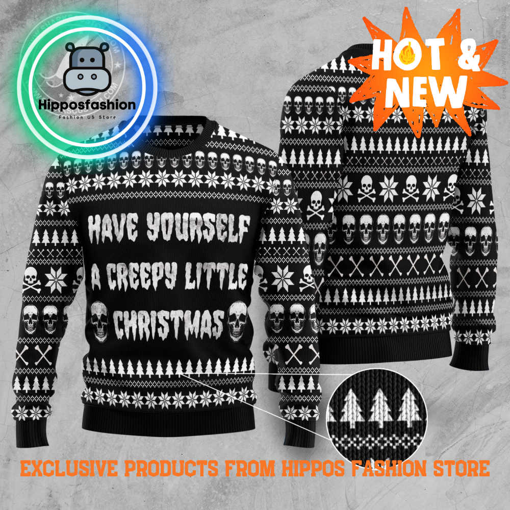 Have Yourself A Creepy Little Christmas Ugly Christmas Sweater bTjrE.jpg