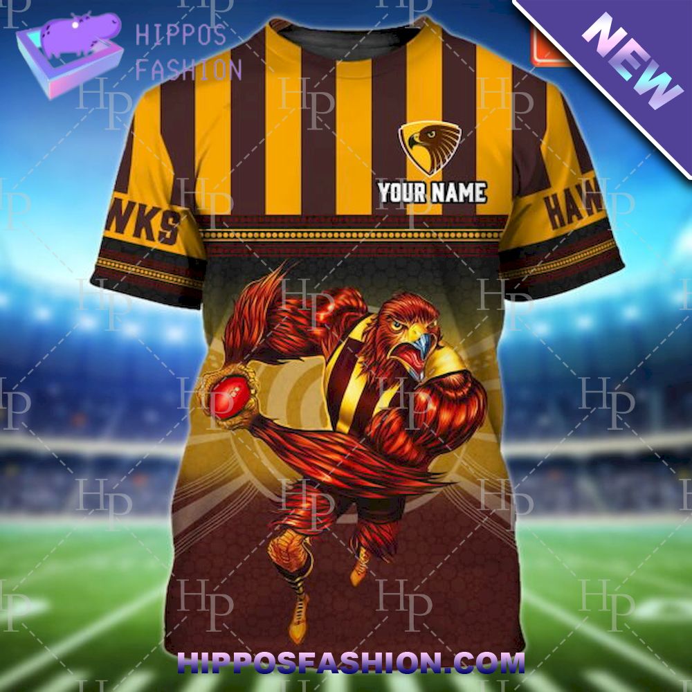Hawthorn Hawks AFL Custom Name D Tshirt