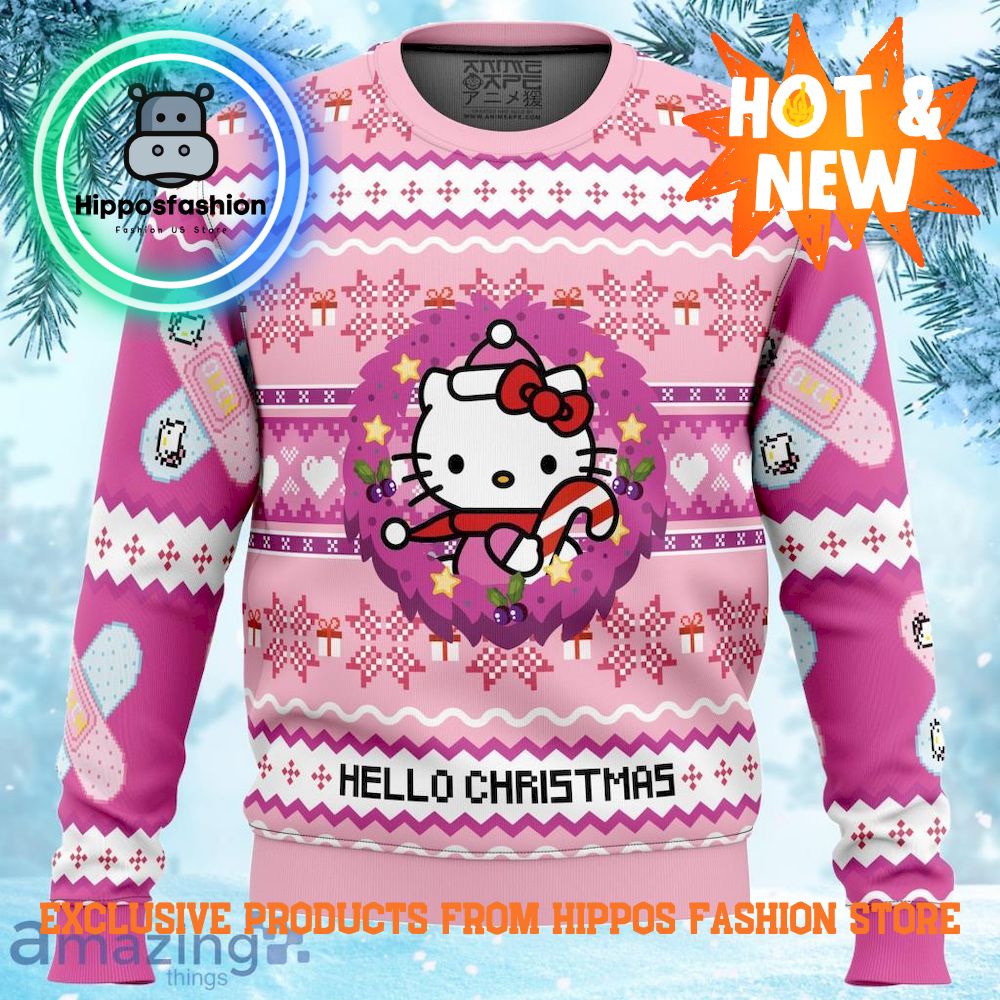 Hello Christmas Hello Kitty Ugly Christmas Sweater D Gift Christmas Funny