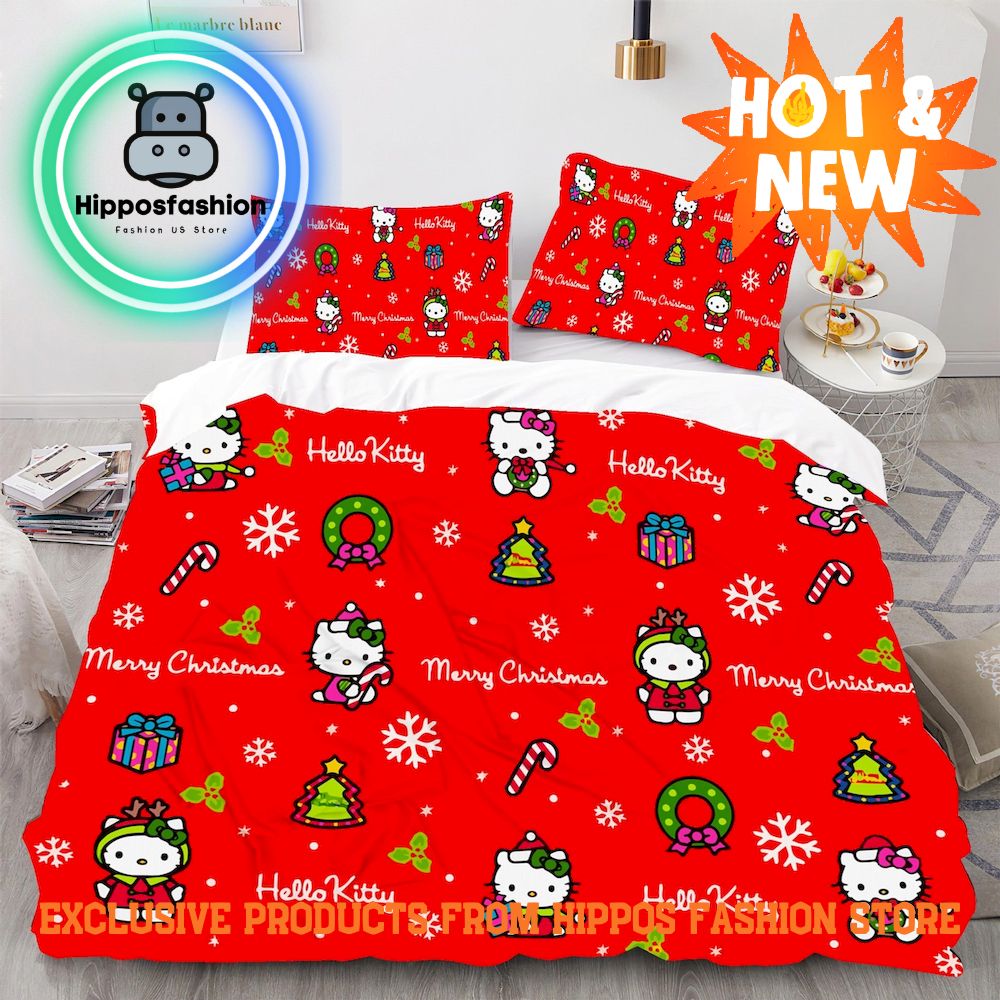 Hello Kitty And Friends Christmas Bedding Set