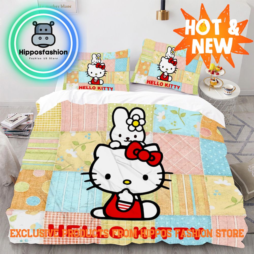 Hello Kitty and Daniel Bed Set Cute Bedding Set