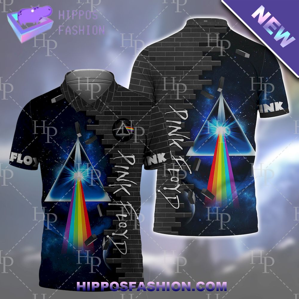 Hologram Galaxy Pink Floyd Memorial 3D Polo Shirt