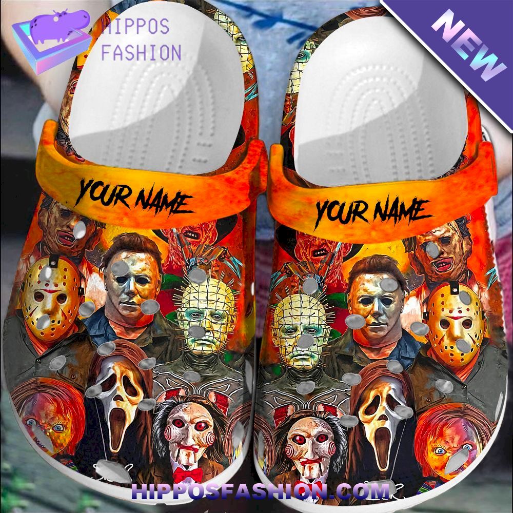 Horror Movies Halloween CUSTOM Name Crocs Clogs Shoes