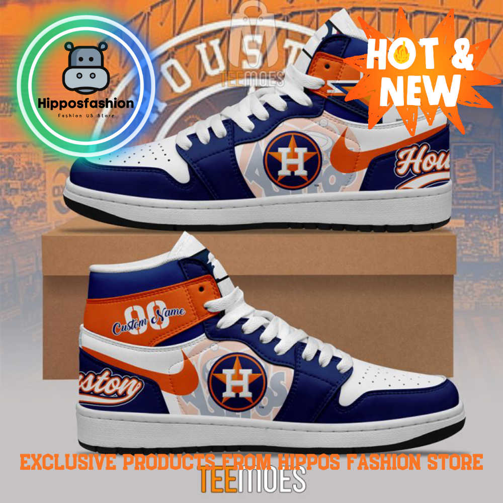 Houston Astros MLB Customized Air Jordan Sneakers Shoes WTGey.jpg