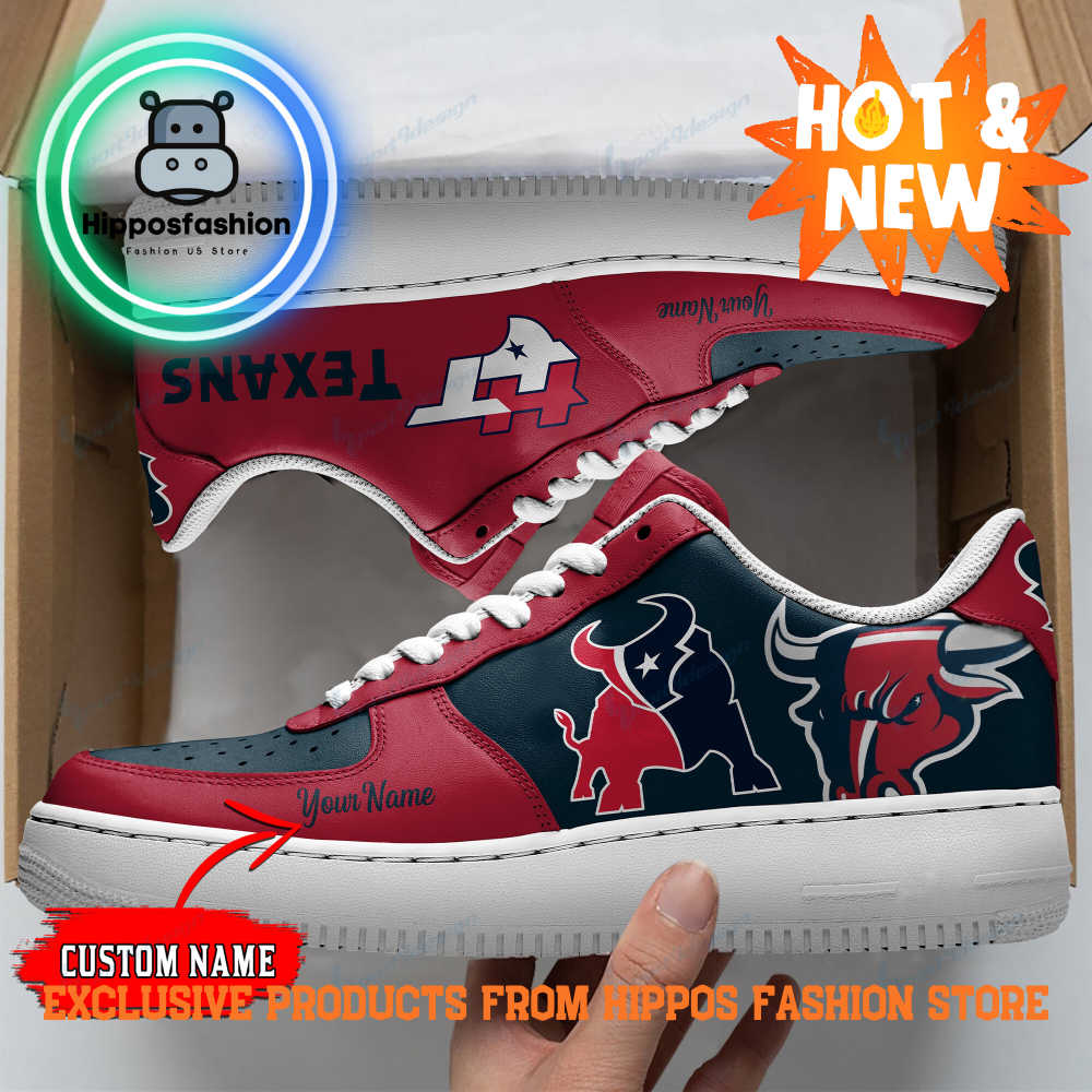 Houston Texans Logo Personalized Air Force Sneakers yZzb.jpg
