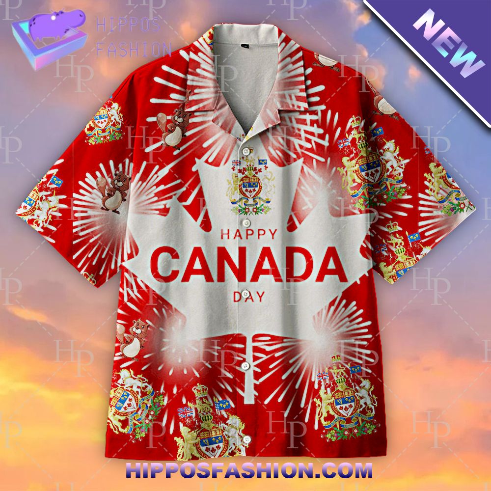 I Love My Motherland Canada Day Hawaiian Shirt