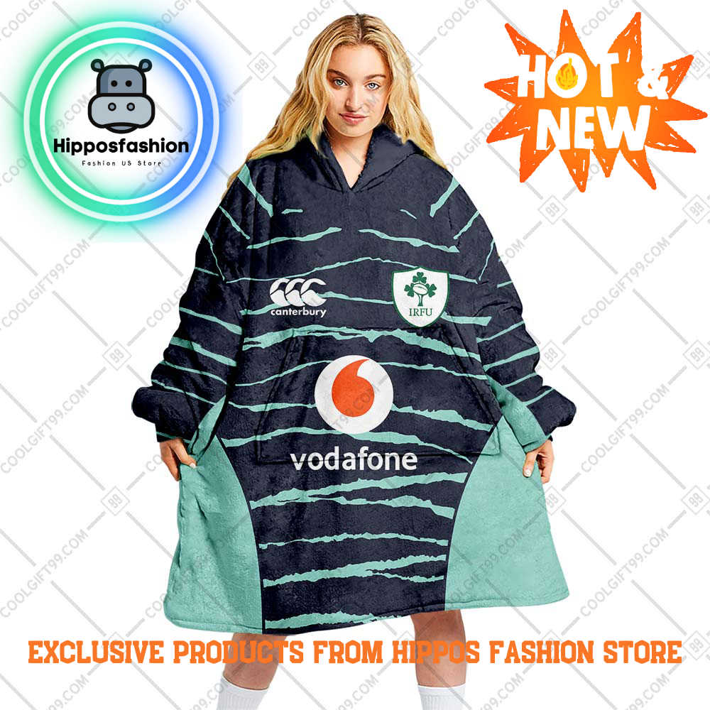 Irfu Ireland National Rugby Away Style Personalized Blanket Hoodie QOKpv.jpg