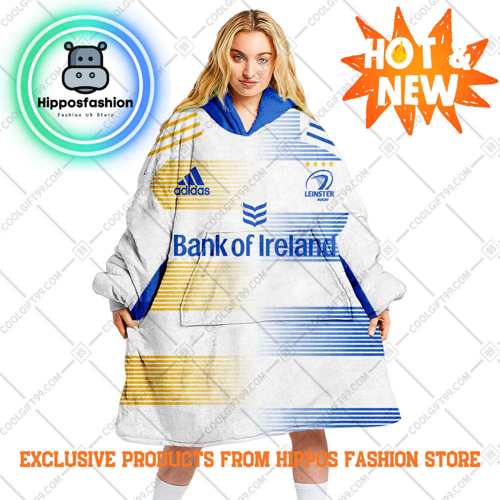 Irfu Leinster Rugby Away Style Personalized Blanket Hoodie