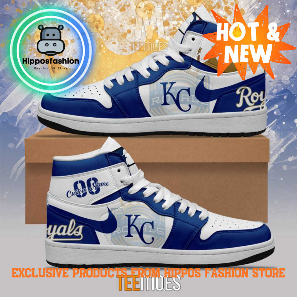 Kansas City Royals MLB Customized Air Jordan Sneakers Shoes KtkG.jpg