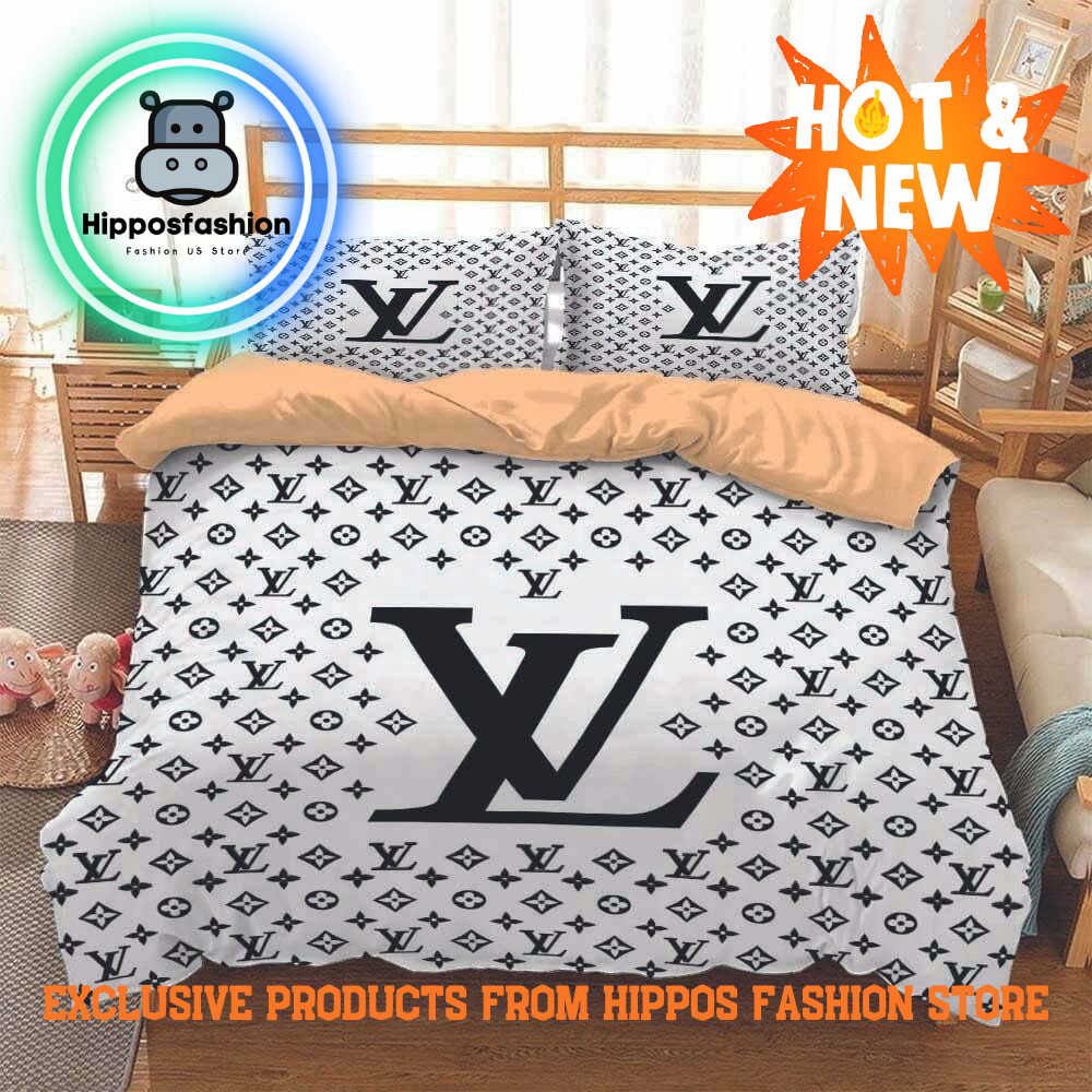 LV Classic Luxury Brand Premium Bedding Set Home Decor