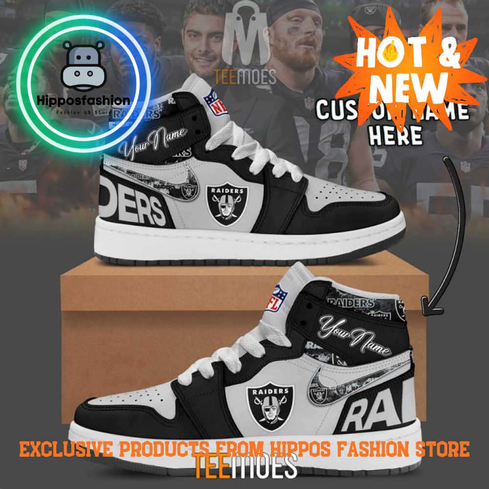 Las Vegas Raiders Customized Air Jordan Sneakers Shoes UTGyK.jpg