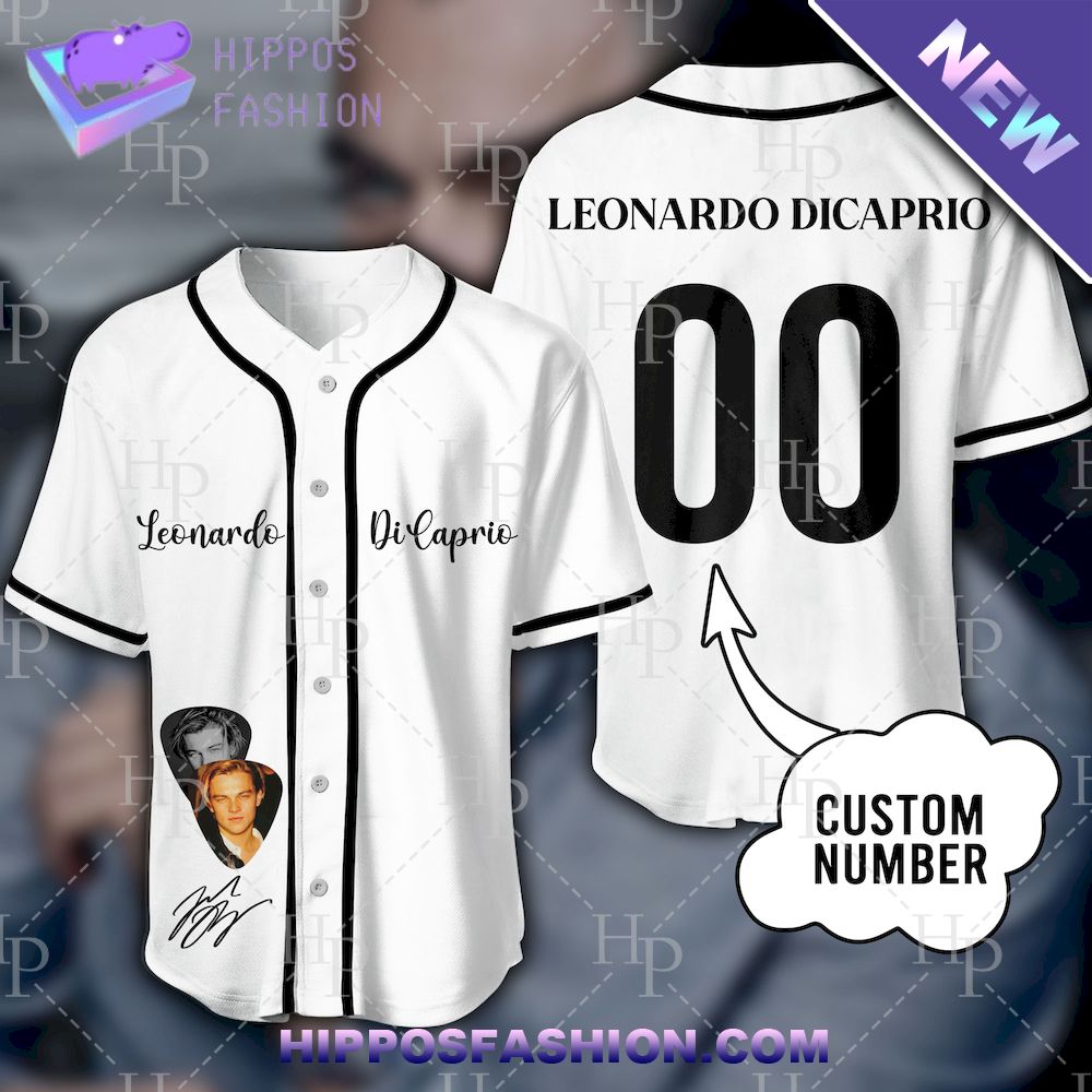 Leonardo DiCaprio Custom Name Baseball Jersey