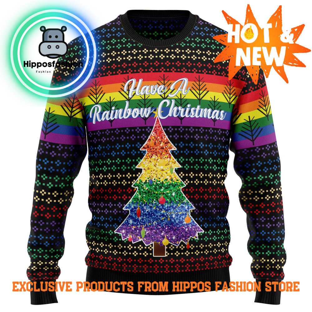 Lgbt Rainbow Ugly Christmas Sweater