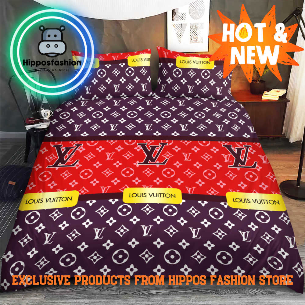 Louis Vuitton Mix Luxury Brand Bedding Set Home Decor