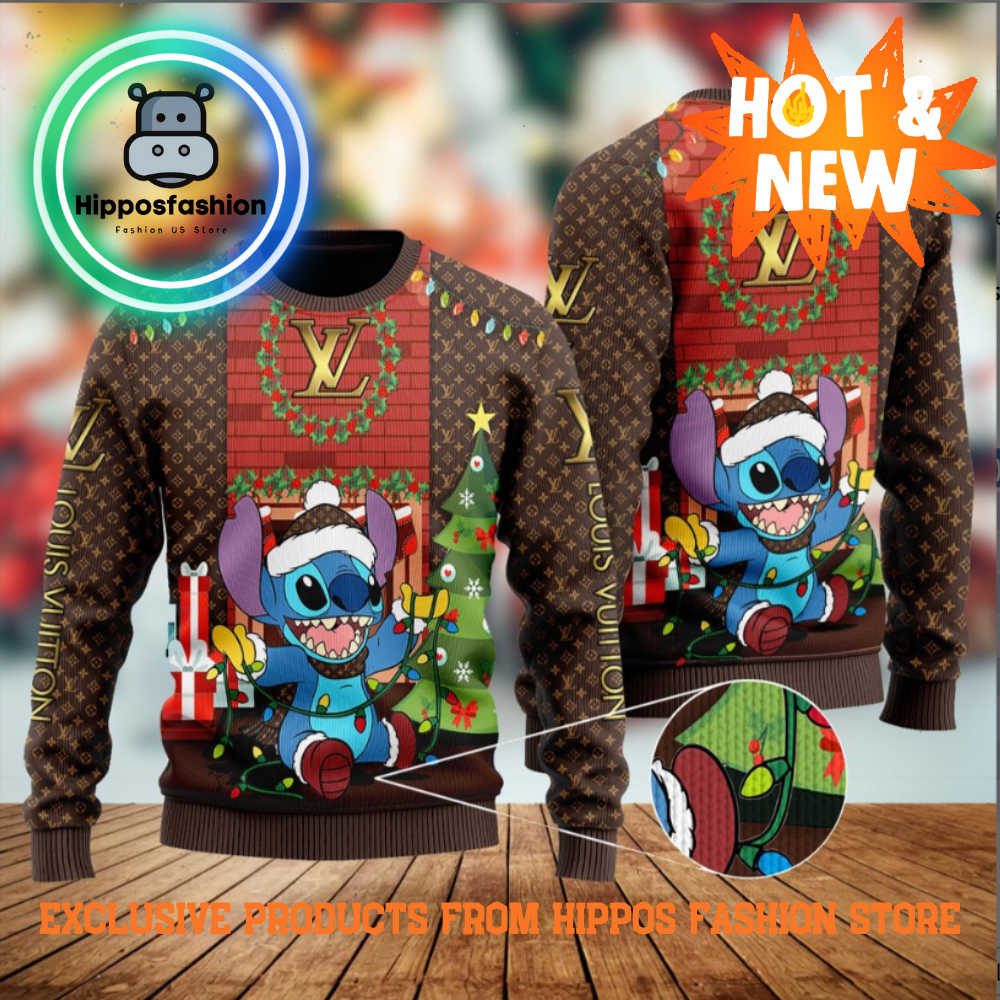 Louis Vuitton x Stitch Brand Luxury Ugly Christmas Sweater Loqy.jpg