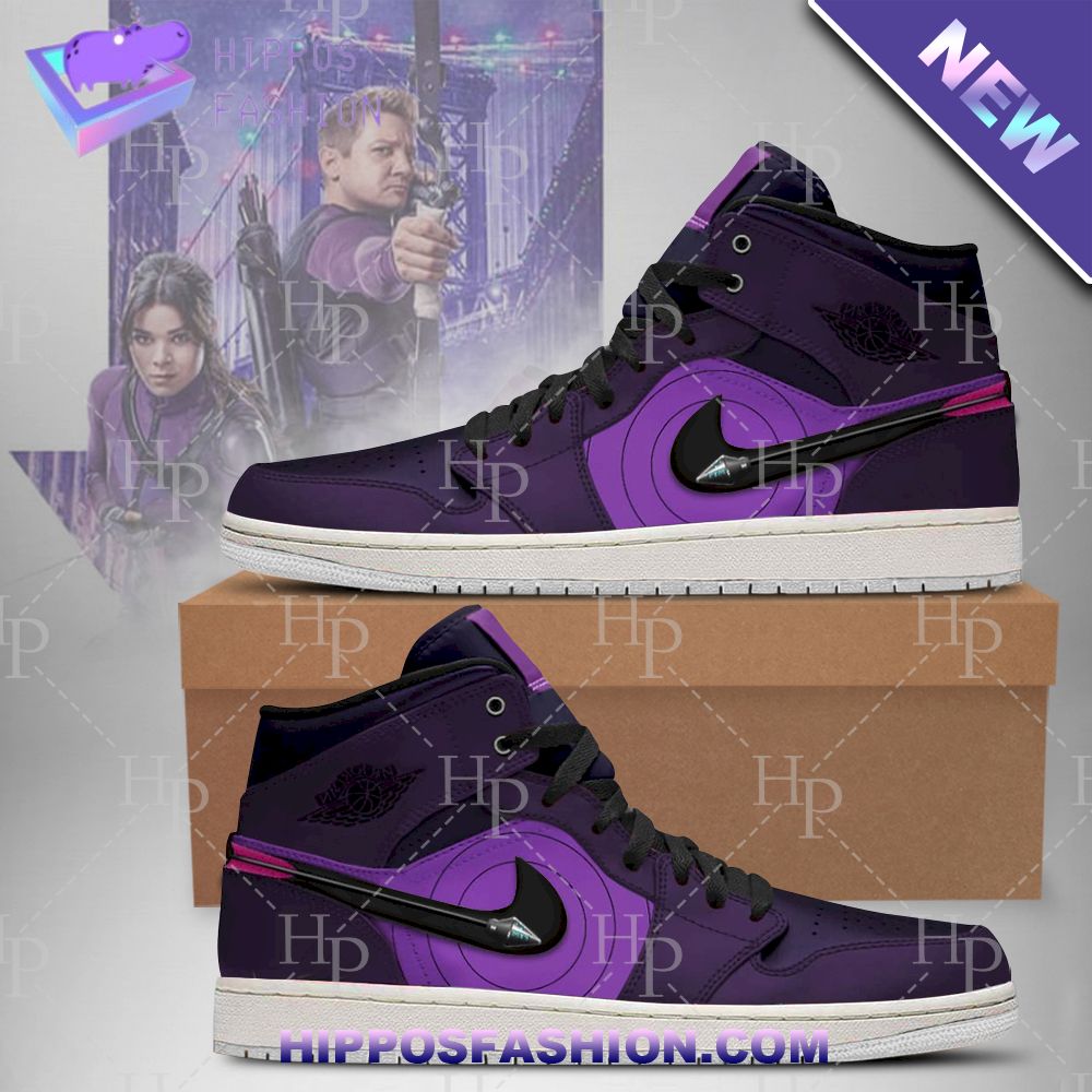 Marvel Avengers Hawkeye Air Jordan High Top Sneaker