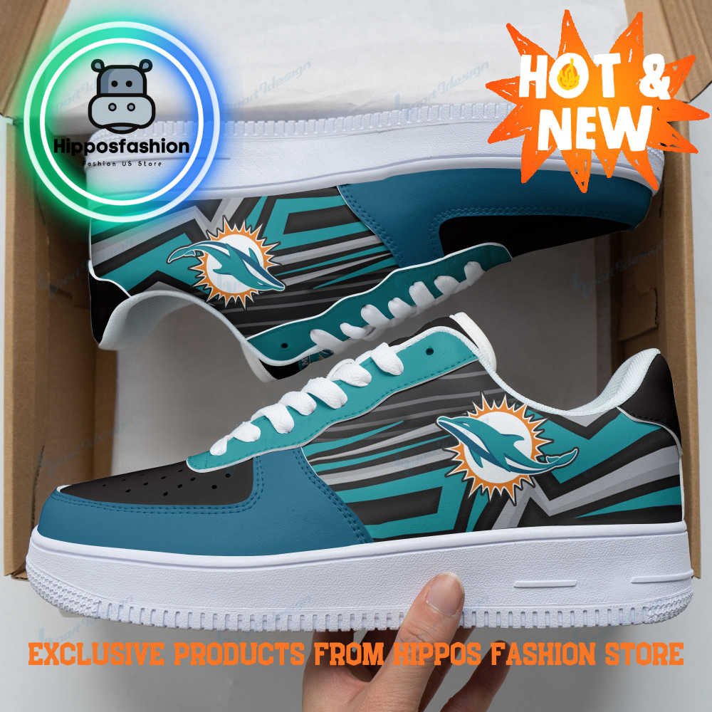 Miami Dolphins NFL Pattern Air Force Sneakers MYG.jpg