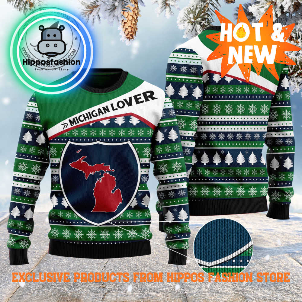 Michigan Lover Ugly Christmas Sweater