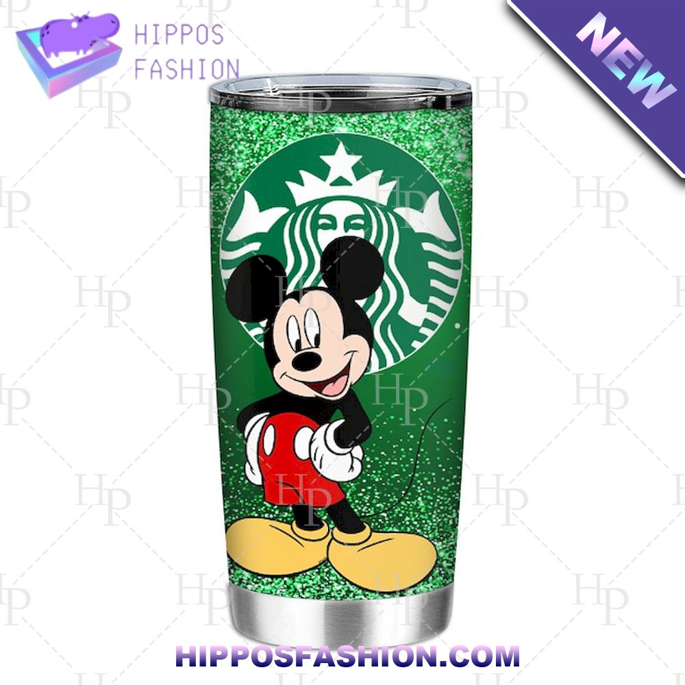 Mickey Starbucks Green Coffee Disney Tumbler