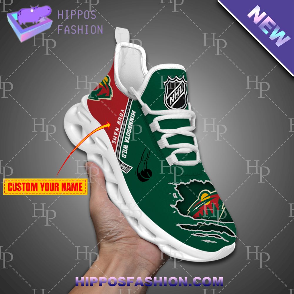 Minnesota Wild NHL Personalized Max Soul Shoes