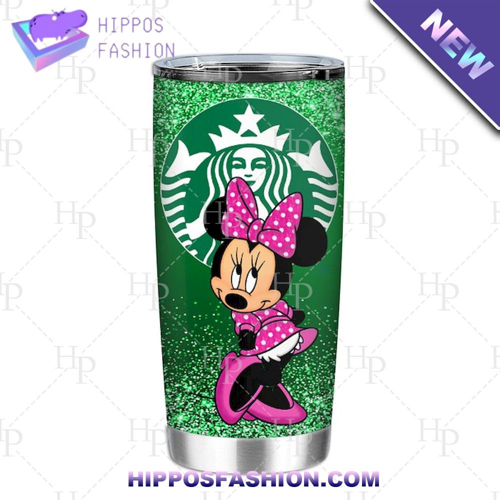 Minnie Starbucks Green Coffee Disney Tumbler