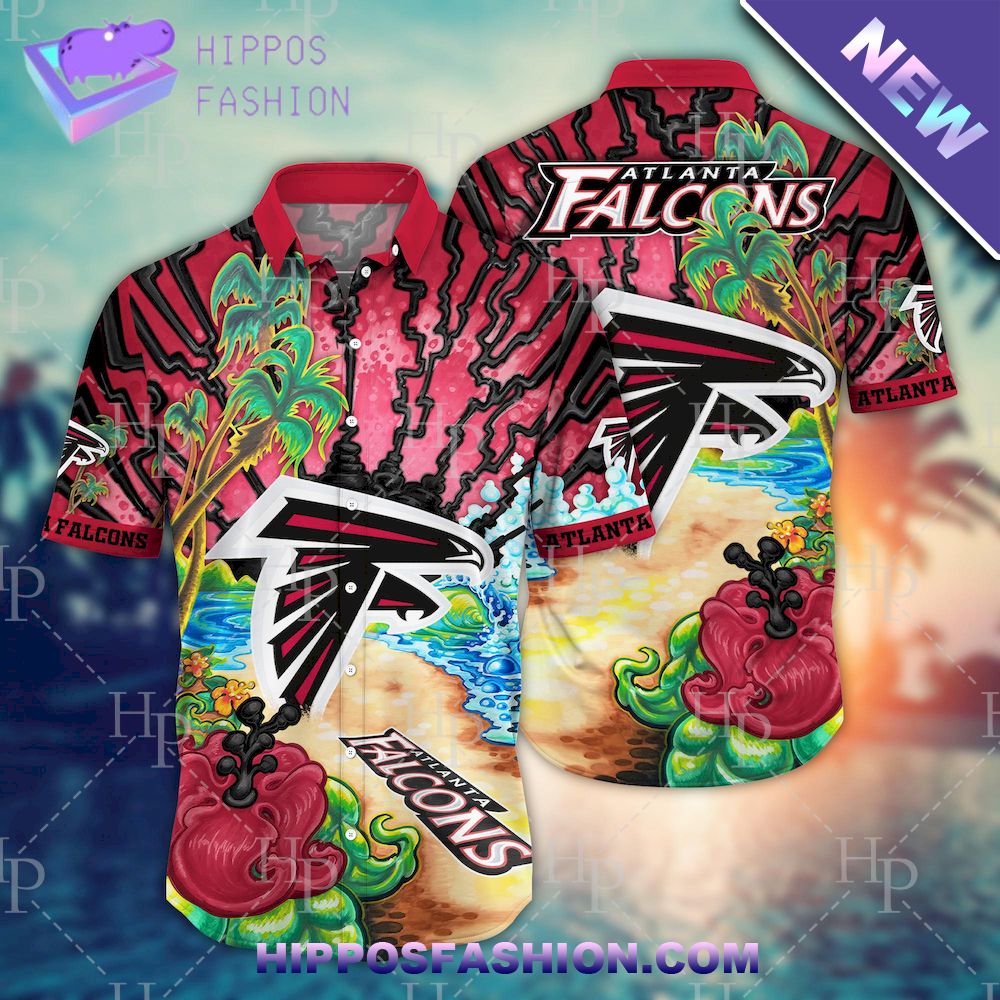 NFL Atlanta Falcons Flower Hawaiian Shirt