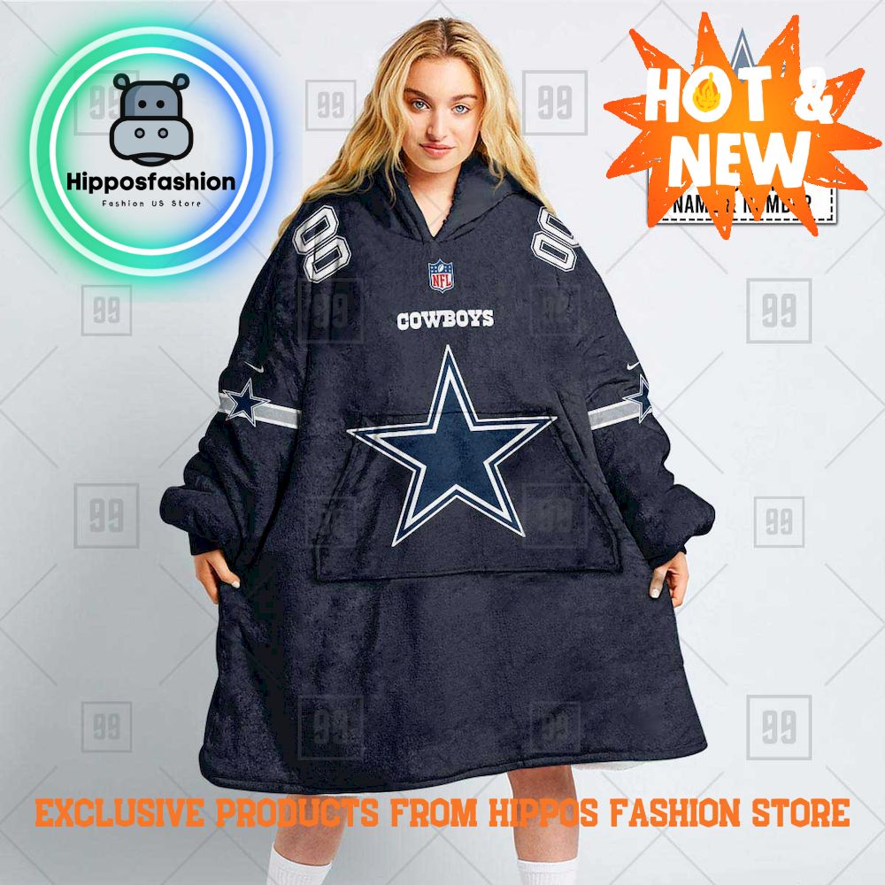 NFL Dallas Cowboys Personalized Hoodie Blanket