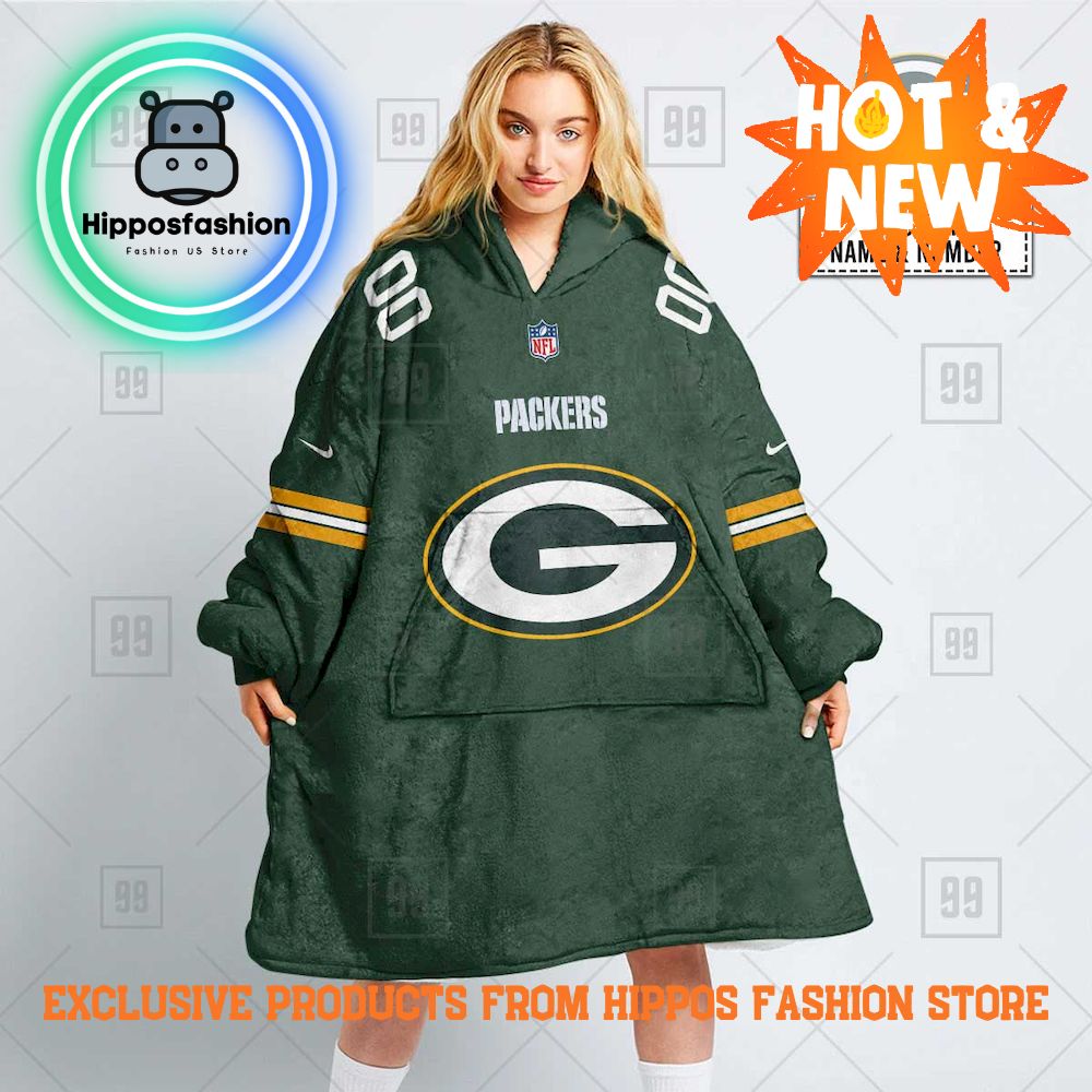 NFL Green Bay Packers Personalized Hoodie Blanket